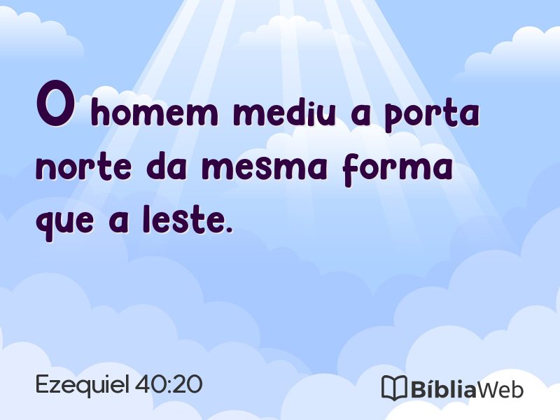 Ezequiel 40:20 em imagem para compartilhar