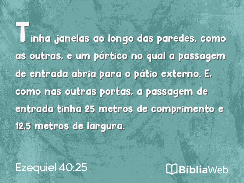 Ezequiel 40:25 em imagem para compartilhar