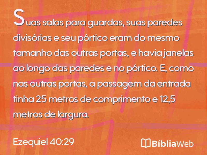 Ezequiel 40:29 em imagem para compartilhar