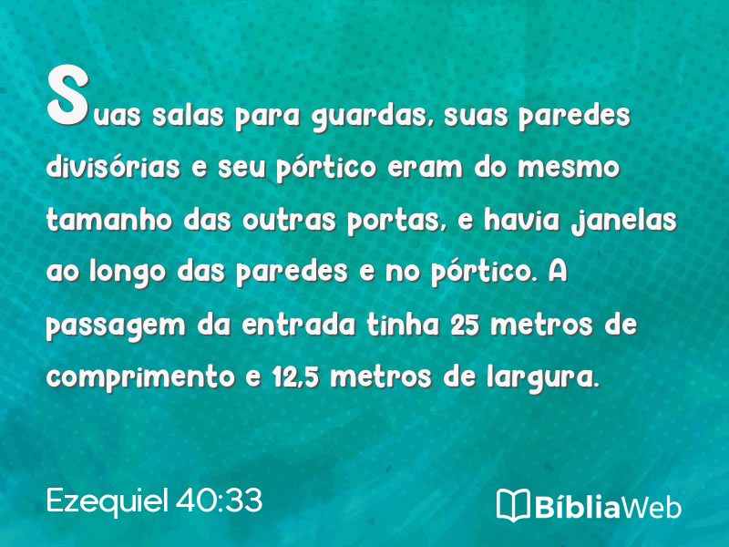 Ezequiel 40:33 em imagem para compartilhar