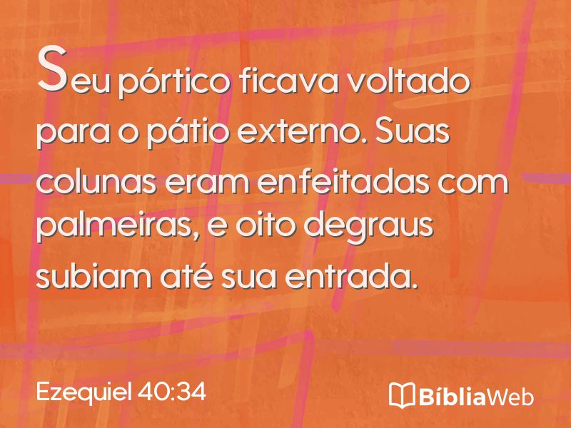 Ezequiel 40:34 em imagem para compartilhar