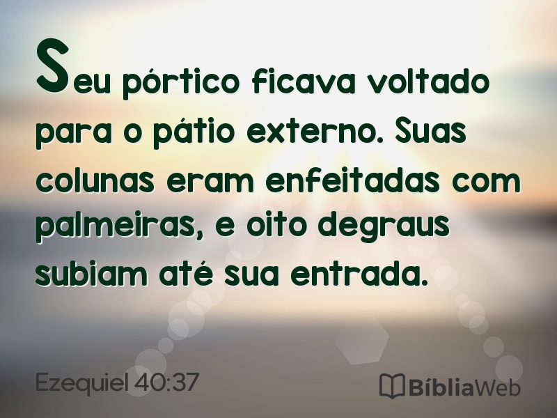 Ezequiel 40:37 em imagem para compartilhar
