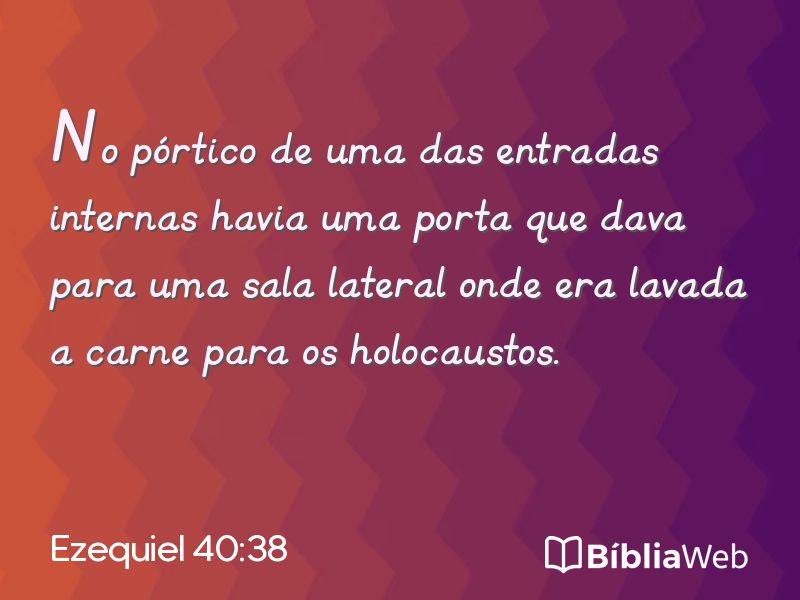 Ezequiel 40:38 em imagem para compartilhar