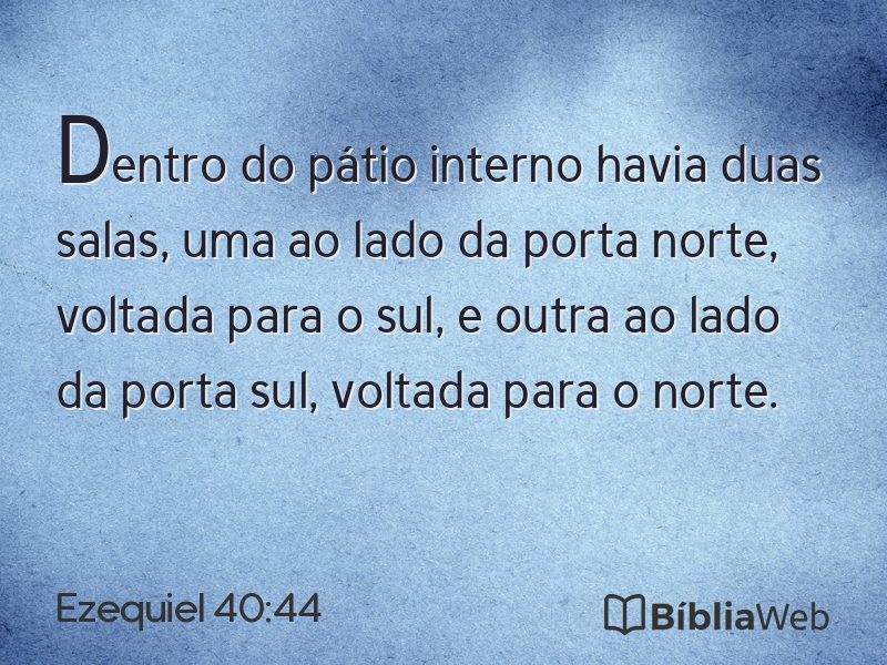 Ezequiel 40:44 em imagem para compartilhar