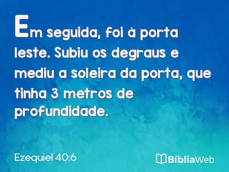 Ezequiel 40:6 em imagem para compartilhar