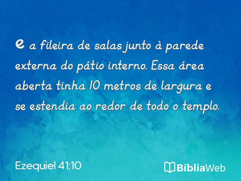 Ezequiel 41:10 em imagem para compartilhar