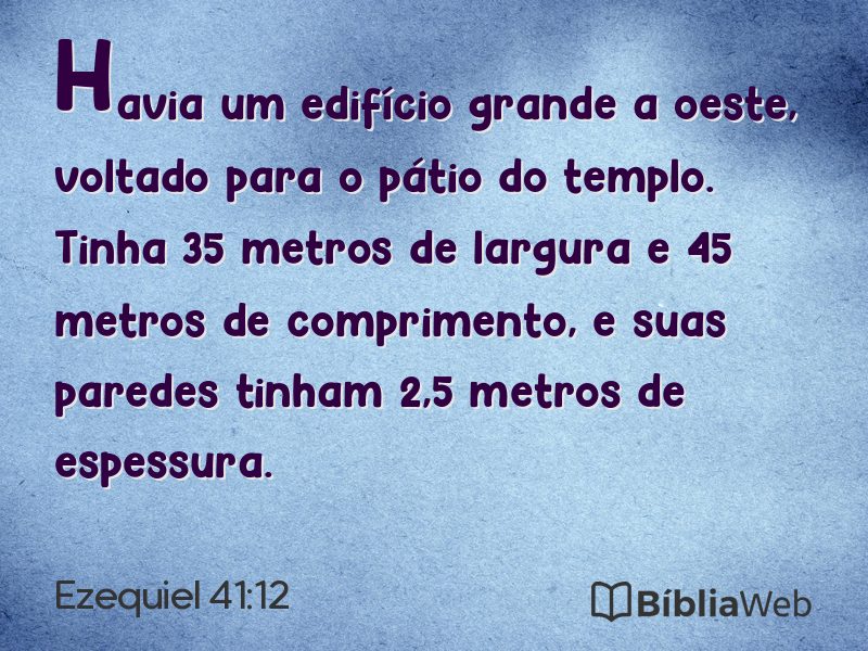Ezequiel 41:12 em imagem para compartilhar