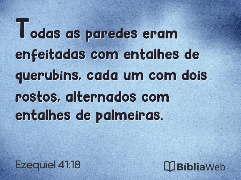 Ezequiel 41:18 em imagem para compartilhar