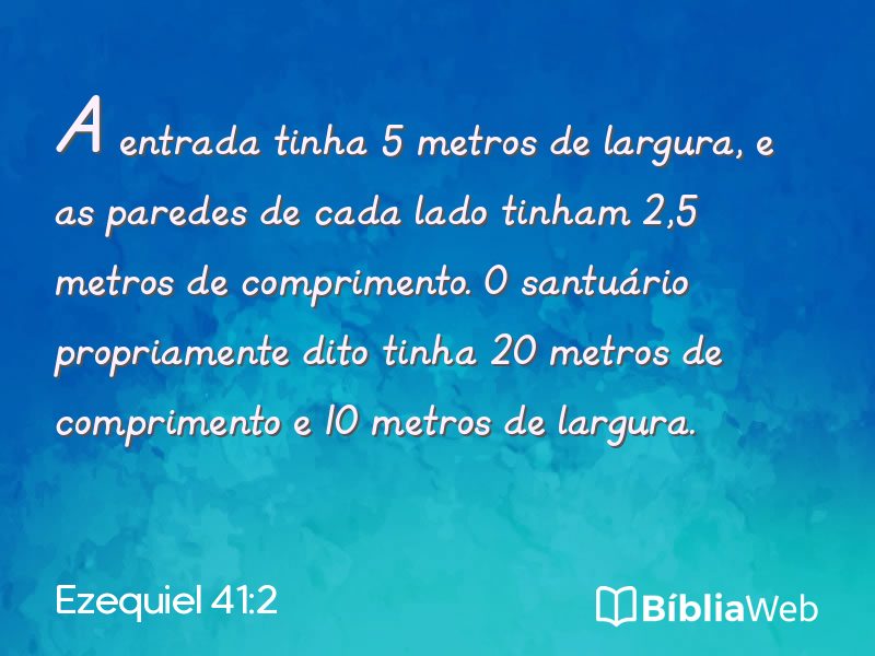 Ezequiel 41:2 em imagem para compartilhar