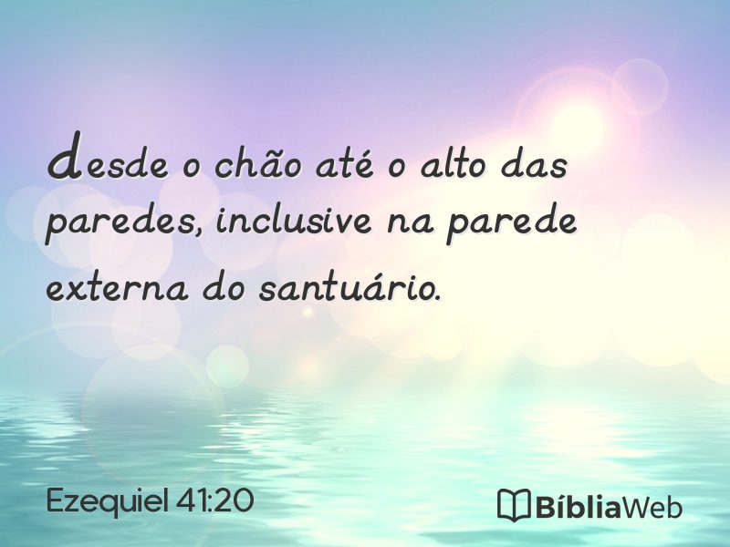 Ezequiel 41:20 em imagem para compartilhar