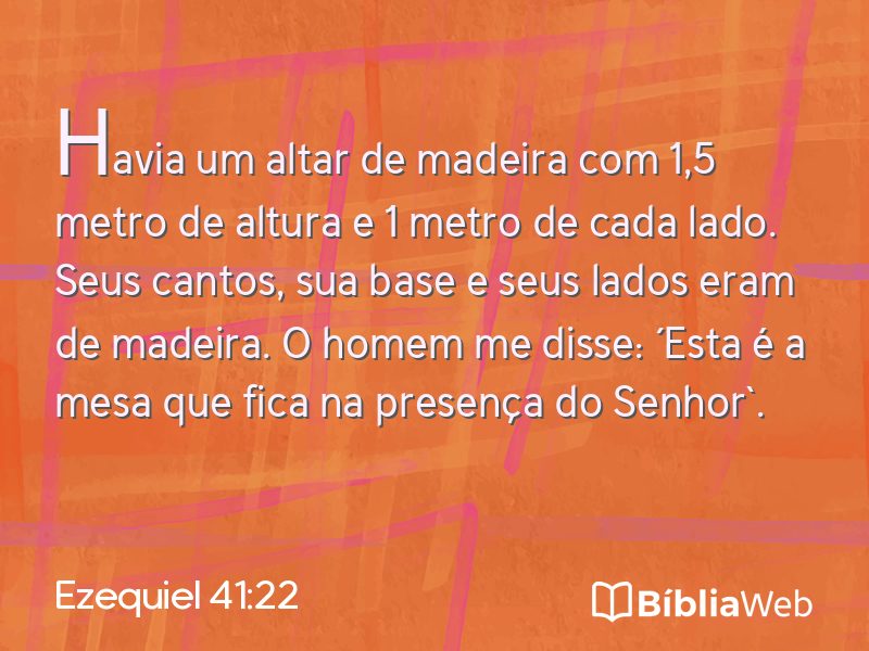 Ezequiel 41:22 em imagem para compartilhar