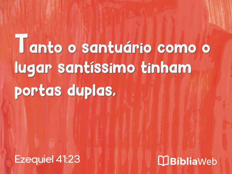 Ezequiel 41:23 em imagem para compartilhar