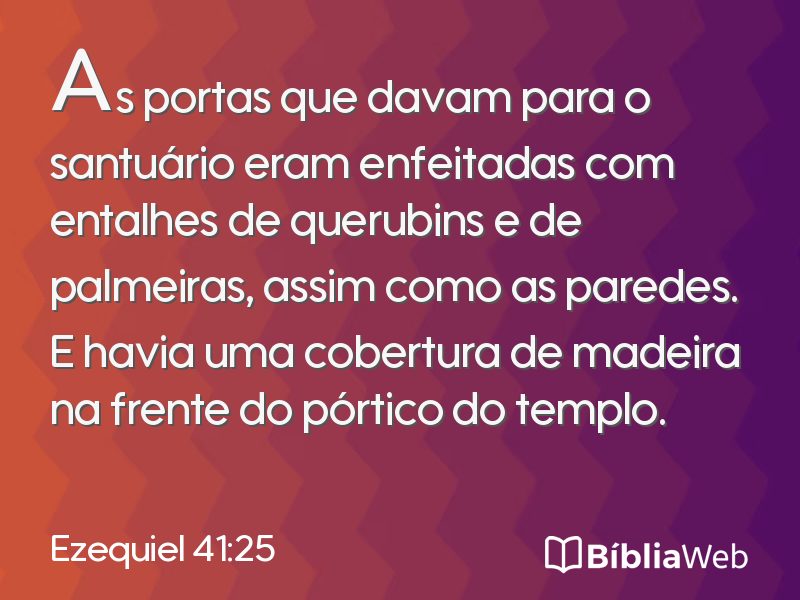 Ezequiel 41:25 em imagem para compartilhar