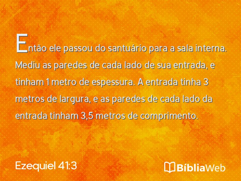 Ezequiel 41:3 em imagem para compartilhar