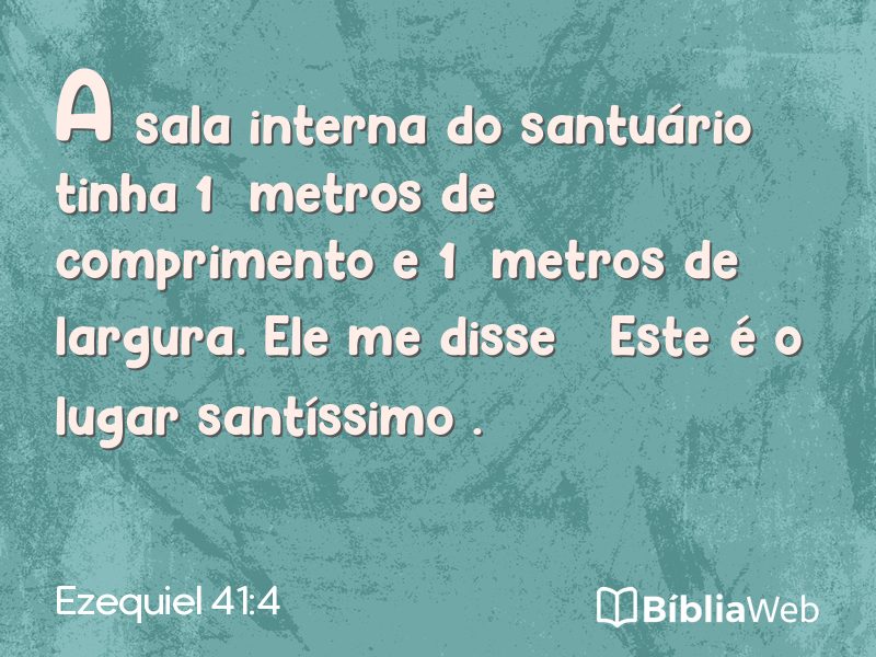 Ezequiel 41:4 em imagem para compartilhar