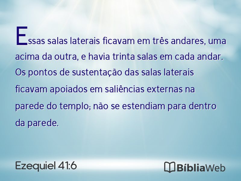Ezequiel 41:6 em imagem para compartilhar
