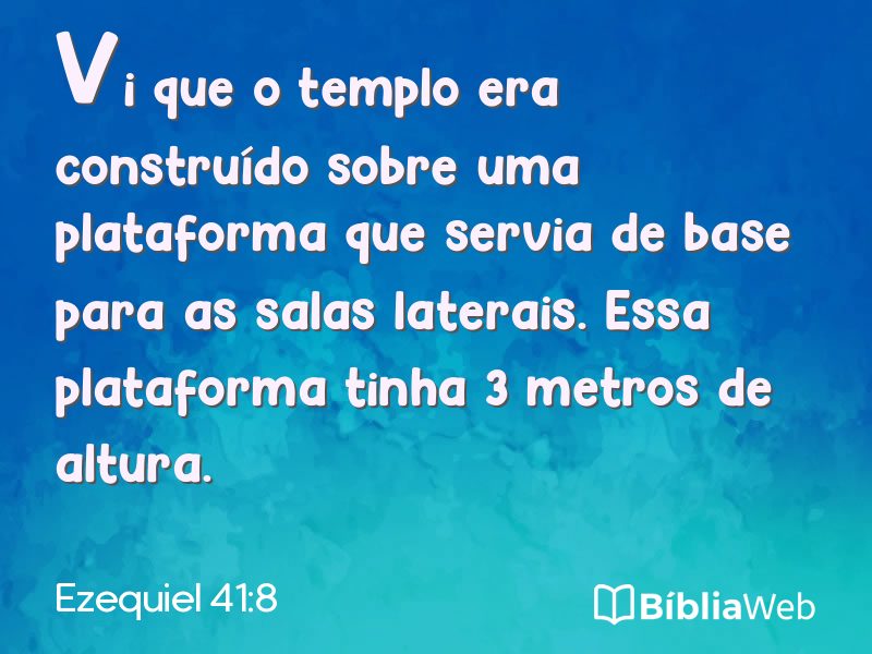 Ezequiel 41:8 em imagem para compartilhar