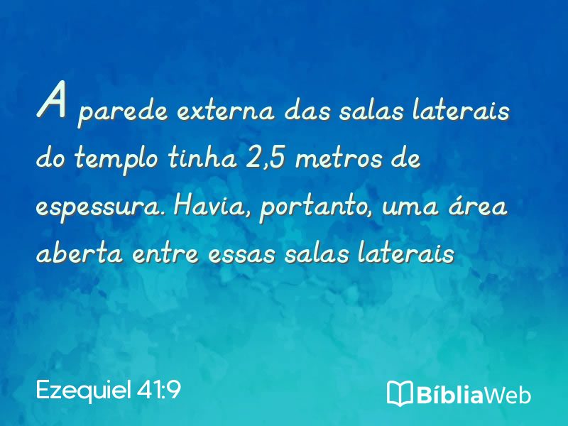 Ezequiel 41:9 em imagem para compartilhar