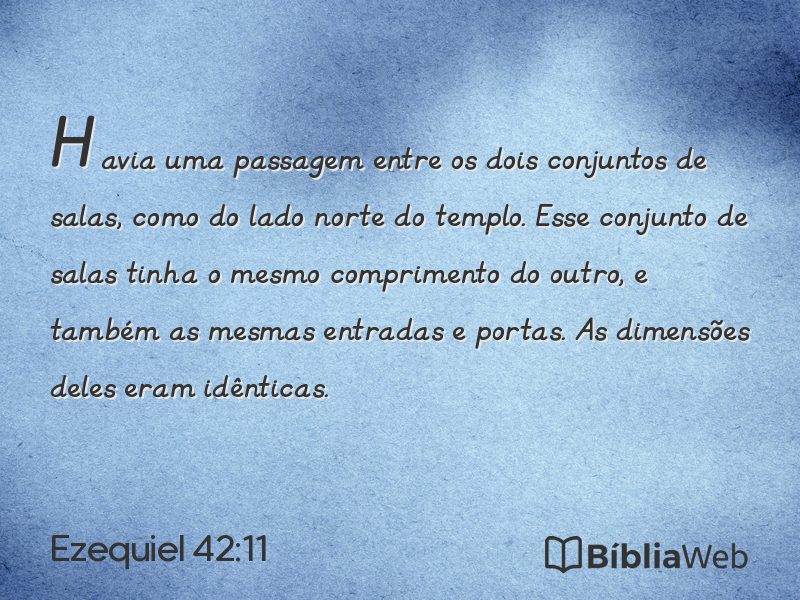 Ezequiel 42:11 em imagem para compartilhar