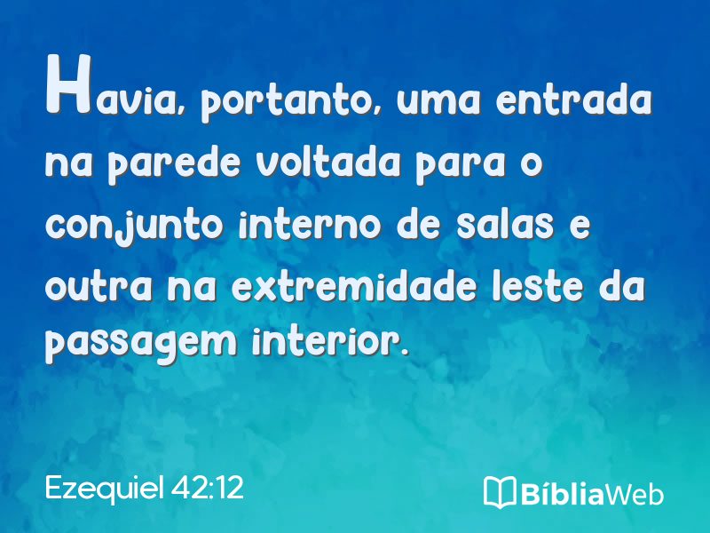 Ezequiel 42:12 em imagem para compartilhar