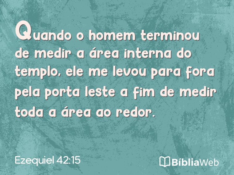 Ezequiel 42:15 em imagem para compartilhar