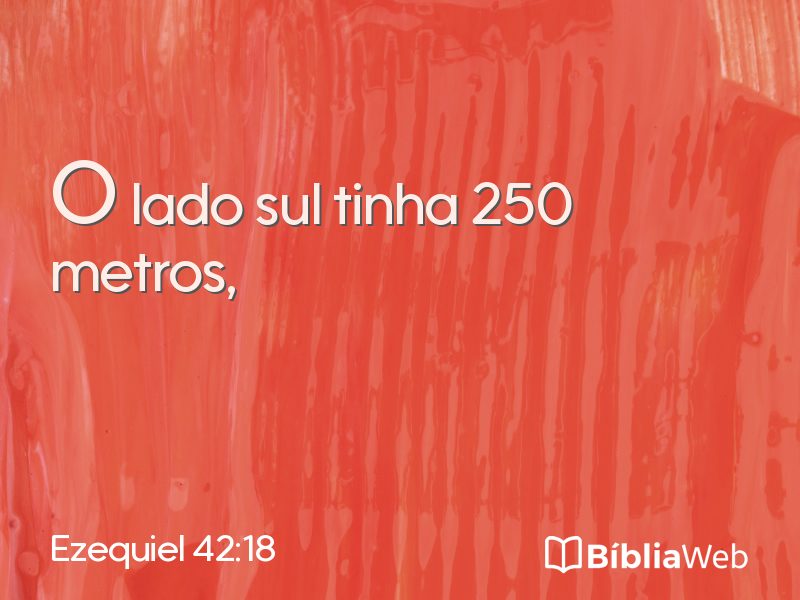 Ezequiel 42:18 em imagem para compartilhar
