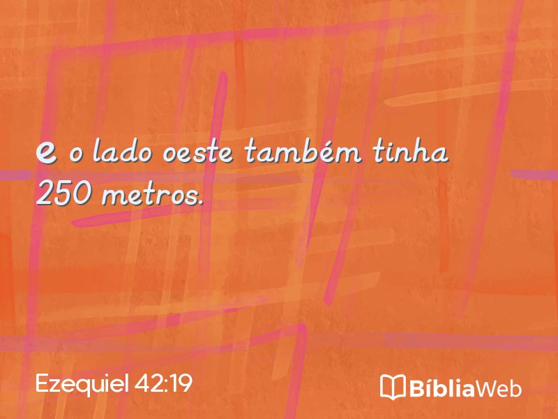 Ezequiel 42:19 em imagem para compartilhar