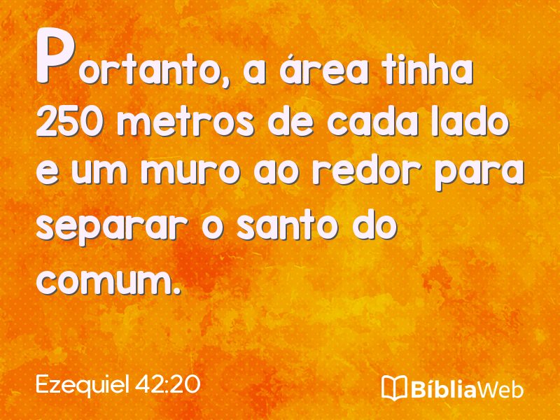 Ezequiel 42:20 em imagem para compartilhar