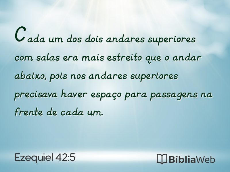 Ezequiel 42:5 em imagem para compartilhar