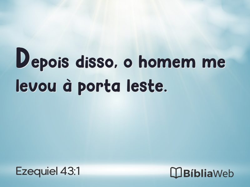 Ezequiel 43:1 em imagem para compartilhar