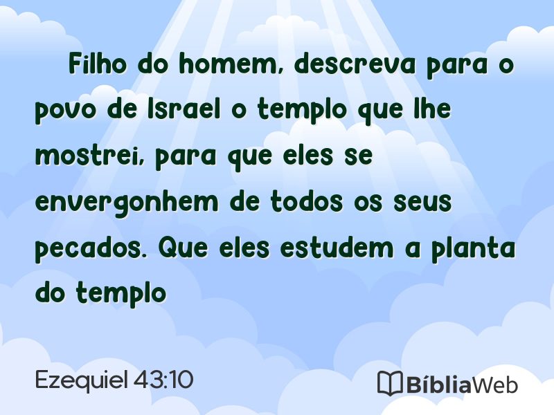 Ezequiel 43:10 em imagem para compartilhar