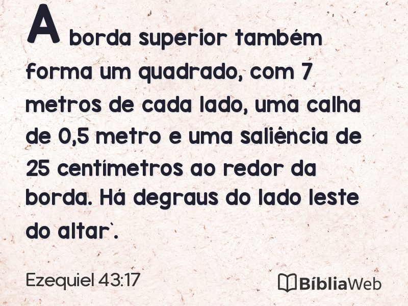 Ezequiel 43:17 em imagem para compartilhar
