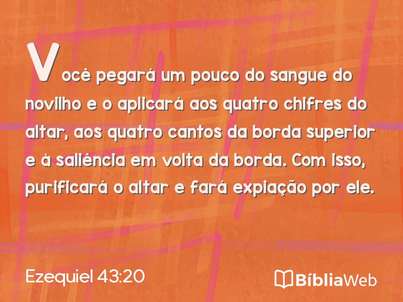 Ezequiel 43:20 em imagem para compartilhar