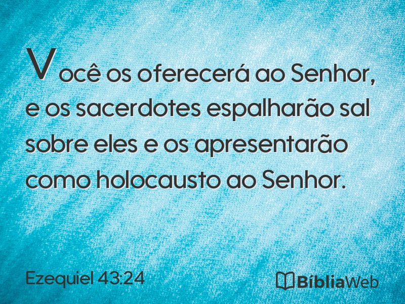 Ezequiel 43:24 em imagem para compartilhar
