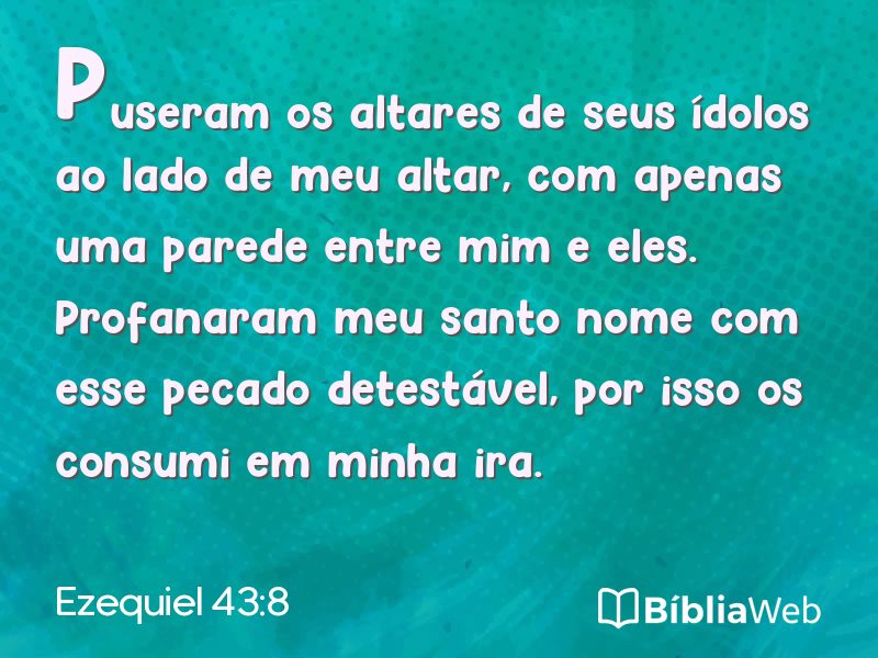 Ezequiel 43:8 em imagem para compartilhar