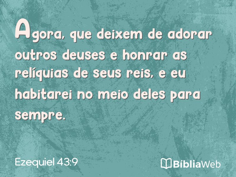 Ezequiel 43:9 em imagem para compartilhar