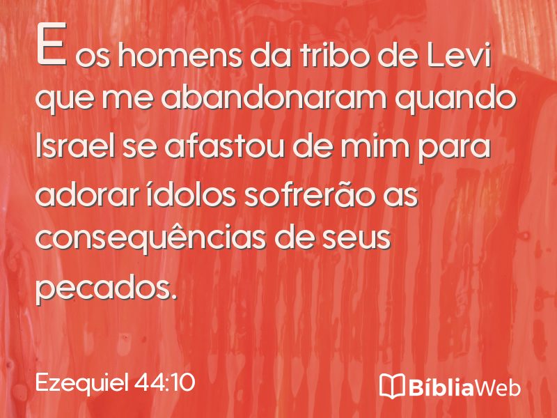 Ezequiel 44:10 em imagem para compartilhar