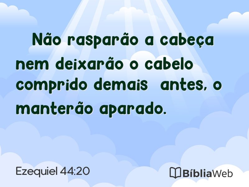 Ezequiel 44:20 em imagem para compartilhar