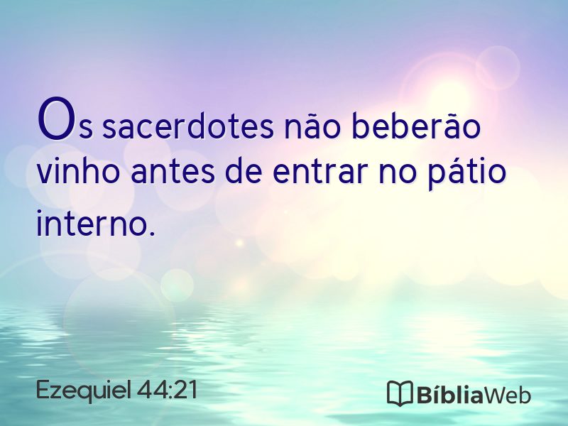 Ezequiel 44:21 em imagem para compartilhar