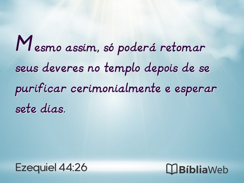 Ezequiel 44:26 em imagem para compartilhar