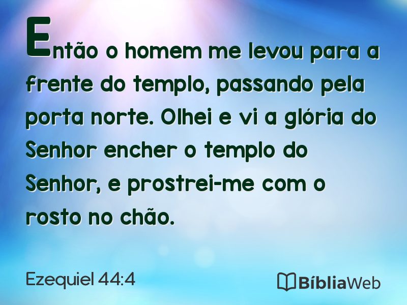Ezequiel 44:4 em imagem para compartilhar