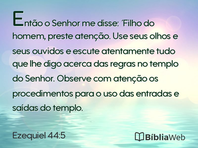 Ezequiel 44:5 em imagem para compartilhar