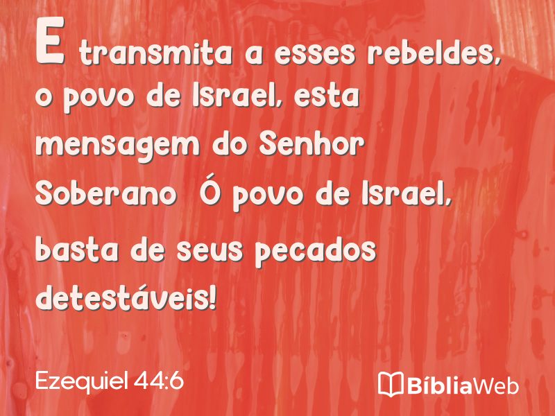 Ezequiel 44:6 em imagem para compartilhar