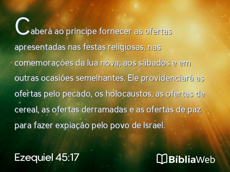 Ezequiel 45:17 em imagem para compartilhar