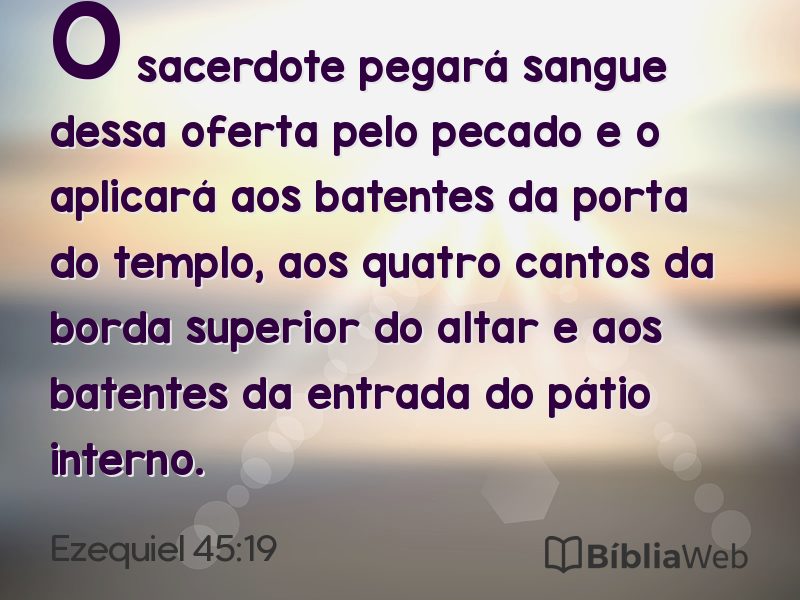 Ezequiel 45:19 em imagem para compartilhar