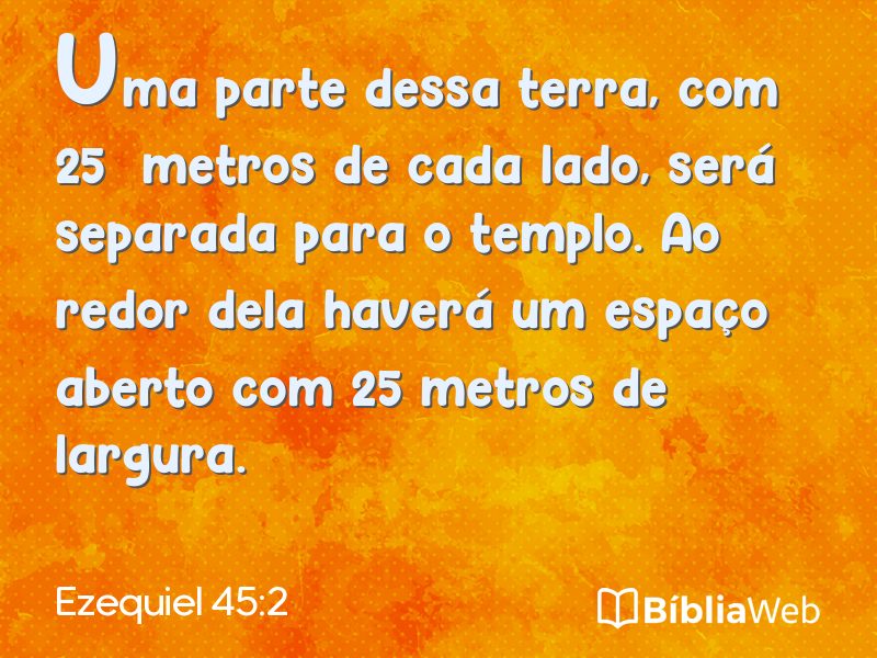 Ezequiel 45:2 em imagem para compartilhar