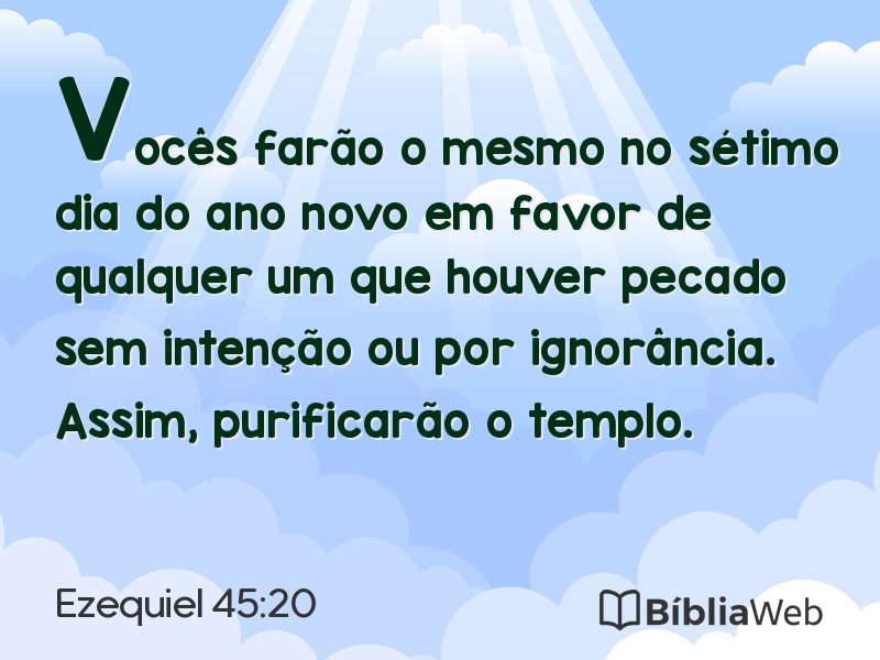 Ezequiel 45:20 em imagem para compartilhar