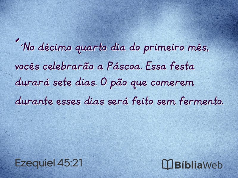 Ezequiel 45:21 em imagem para compartilhar