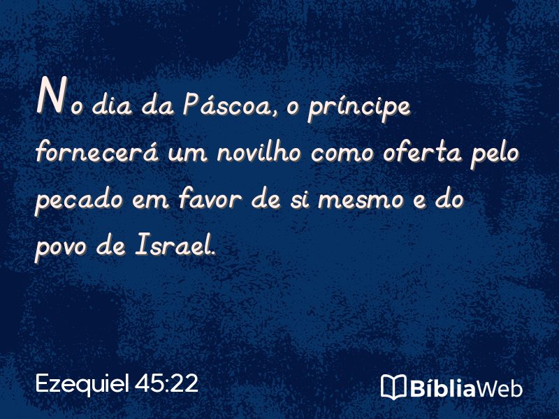 Ezequiel 45:22 em imagem para compartilhar