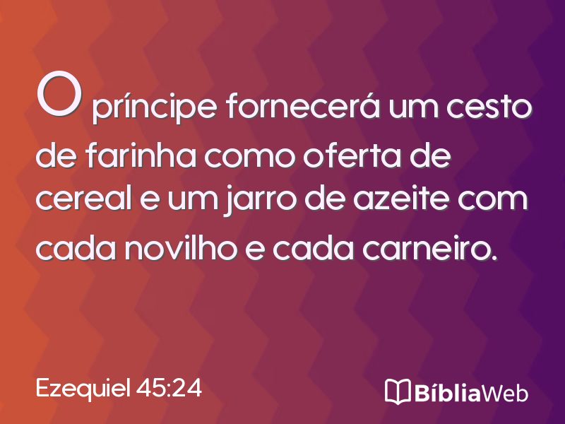 Ezequiel 45:24 em imagem para compartilhar